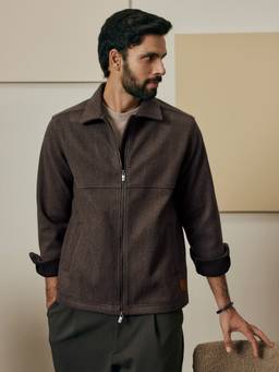 Andamen - Men Polyester Tweed Jacket