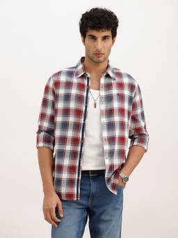 WROGN - Multi-Color Slim Fit Checkered Full Sleeve Shirt