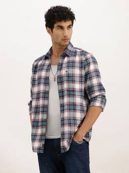 WROGN - Multi-Color Slim Fit Checkered Full Sleeve Shirt