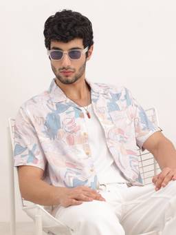 WROGN - Multicolor Classic Resort Collar Aop Shirt