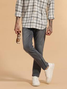 WROGN - Grey Faded Slim Fit Jeans