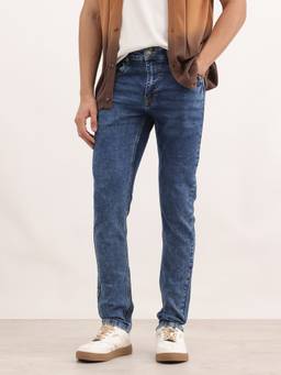 WROGN - Blue Washed Slim Fit Denim Jeans