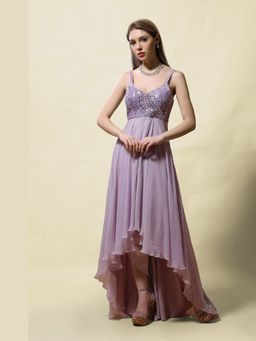 Asaga - Women Lavender Jaya Gown with Pant