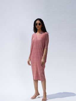 O-PAP STYLE - Women Pink Laila Metallic Dress