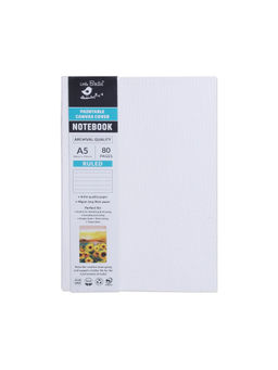Little Birdie - Paintable Canvas Soft Bound Ruled Notebook Portrait A5 90Gsm 80 Pages White