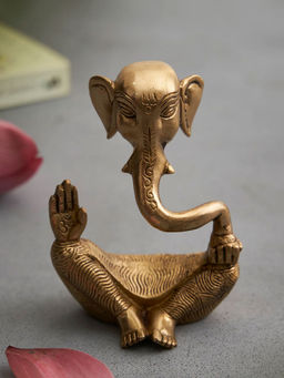 DecorTwist - Lord Ganesha Table Top Idol Gold