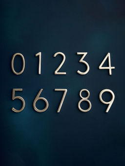 DecorTwist - House Numbers AURELE 0 Number Silver