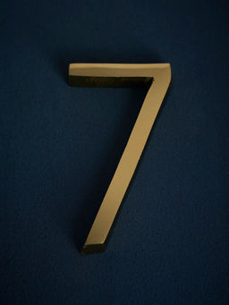 DecorTwist - House Numbers AURELE 7 Number Gold