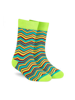 Dynamocks - Sharp Men & Women Crew Length Socks (Free Size) (Fits Shoe Size India/UK 7-12)