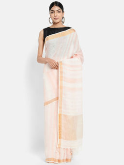 Fabindia - Linen Woven Sari without Blouse