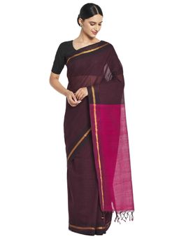 Fabindia - Cotton Woven Sari (Pink)