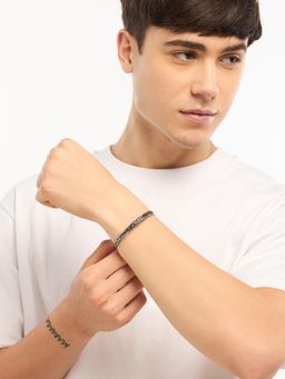 White Lies - Men's Silver Cuff Bracelet