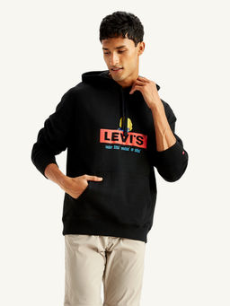 Levi's - Mens Black Solid Hoodie