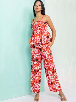 AOBA - Multi-Color Printed Crepe Co-ord (Set of 2)