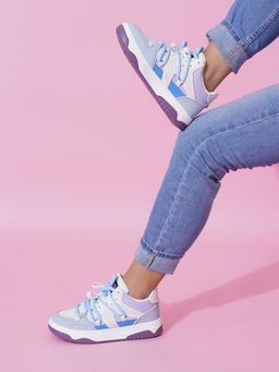 The White Pole - Women's Purple Casual Sneakers
