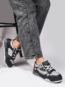 The White Pole - Women's Grey Casual Sneakers