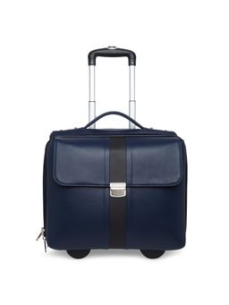 MBOSS - Faux Leather 2 Wheel Overnighter Laptop Trolley Travel Bag