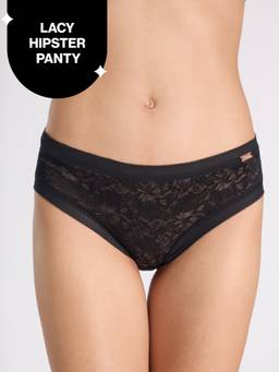 Nykd by Nykaa - Shape & Sculpt Hipster Lace Panty-Black NYP398