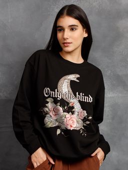 PRONK - Only The Blind Women Drop Shoulder Premium Terry Sweatshirt