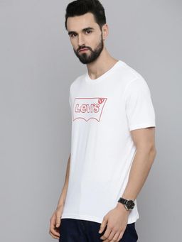 Levi's - Men White Crew Neck T-Shirt