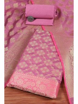 Biba - Women Purple Unstitched Kurta and Bottom with Dutpatta