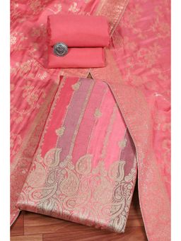 Biba - Women Pink Unstitched Kurta and Bottom with Dutpatta