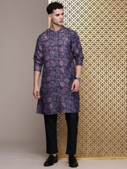 Gahan - Jashn Floral Printed Sequinned Indie Florals Kurta