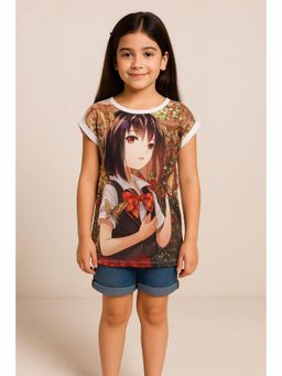 Miyo - Girls Anime Graphic Print T-Shirt