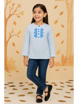 Miyo - Girls Embroidered Casual Ethnic Top