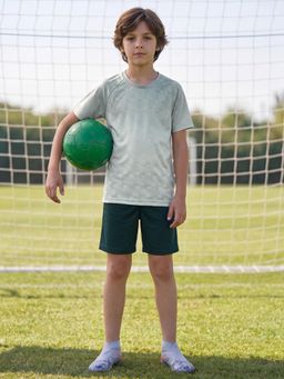 Lil Tomatoes - Boys Half Sleeve Ombre Green T-Shirt With Shorts