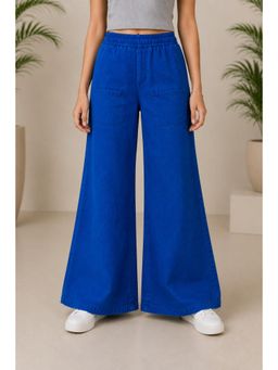 Aarika - Navy Blue Colour Solid Denim Jeans
