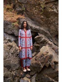 dash and dot - Multi-Color Scarf Printed Pant