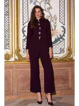 dash and dot - Wine Crepe Pant