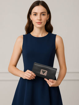 ESBEDA - Black Color Elegance Classic Wallet For Women