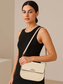 ESBEDA - Beige For Sandstone Grace Sling Bag For Women