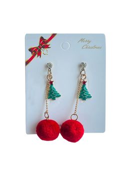 Little Surprise Box - Xmas Earrings Pompom Xmas Tree Small