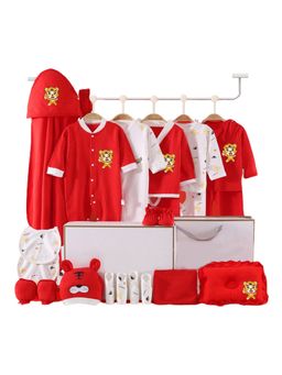Little Surprise Box - Newborn Baby Girls, Boys Gift Hamper Red (Pack of 23)( 0-6 Months)