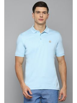 Louis Philippe - Men Blue Polo T-Shirt