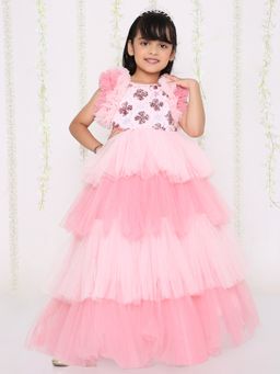 KID1 - The Cinderella Party Dress-Pink