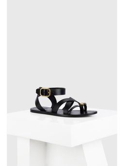 Oroh - Roma Black One Toe Sandals