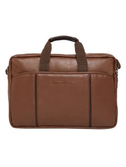 MBOSS - Faux Leather 15.6 Inch Laptop Messenger Bag