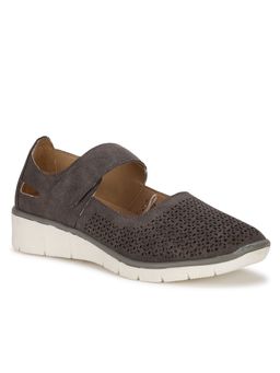 Bata - Textured Grey Casual Shoes