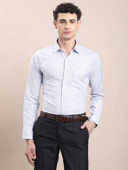 Turtle - Classic Look Men Pure Cotton Regular Solid White Shirt