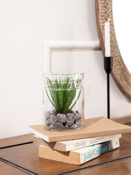 Twig & Twine - Fern Artificial Green Plant In Jar