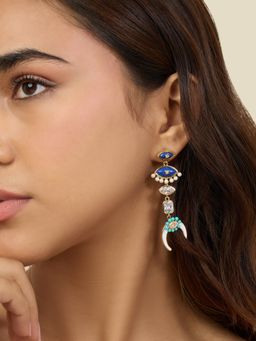 Isharya - Summer Eyes Danglers In 18Kt Gold Plated