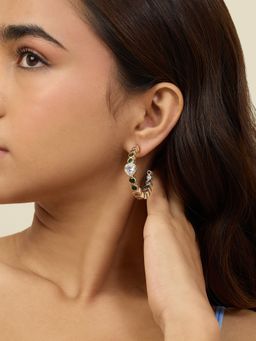 Isharya - Hues Of Summer Hoops In 18Kt Gold Plated