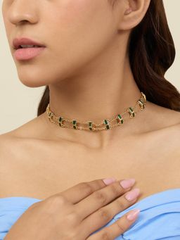 Isharya - Lush Dreams Choker Necklace In 18Kt Gold Plated