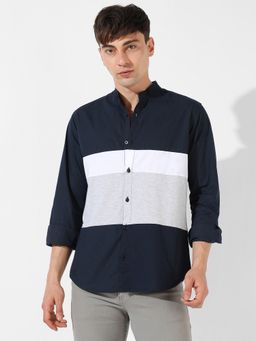 Campus Sutra - Mens Colorblock Casual Shirt
