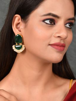 Silvermerc Designs - Gold Plated Traditional Beads Drop Earrings