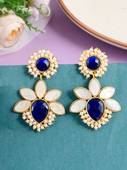 Silvermerc Designs - Traditional Heavy Floral Drop Earrings